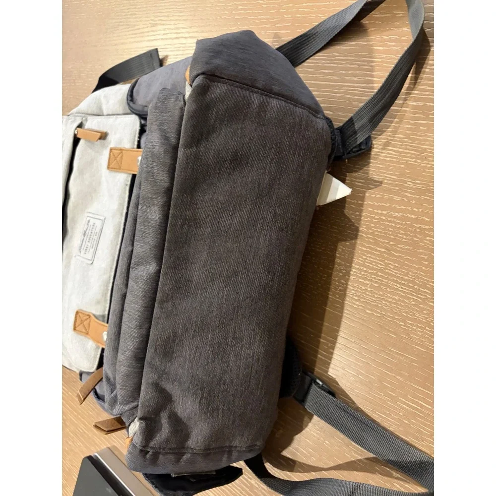 Eddie Bauer Cascade First Adventure Diaper Bag Backpack Grey Heathered EB21034